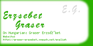 erzsebet graser business card